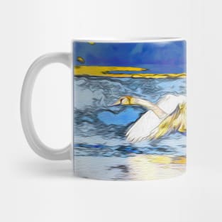 Running Take-Off - White Swan Mug